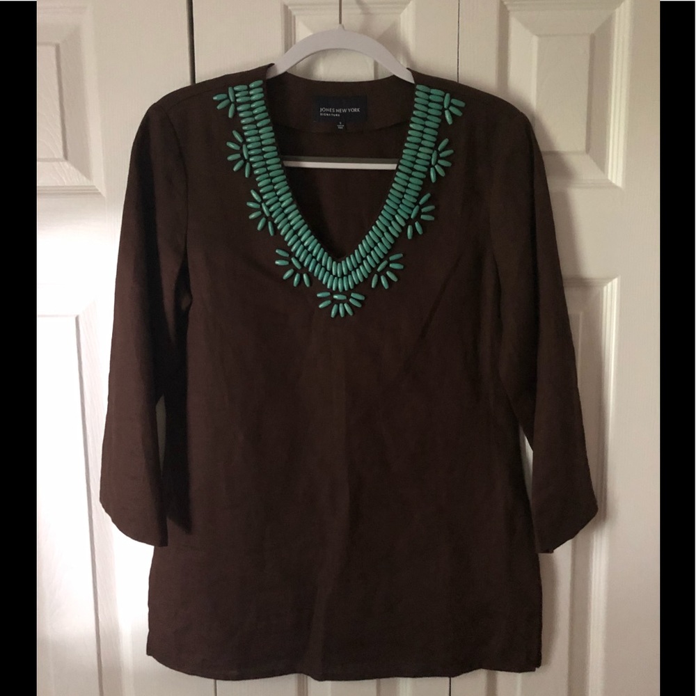 Jones NY 💯linen tunic in EUC!